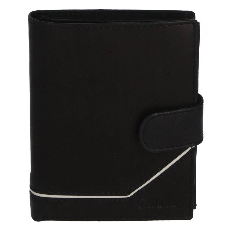 Pánska kožená peňaženka čierna - Delami Euro čierna 42863658