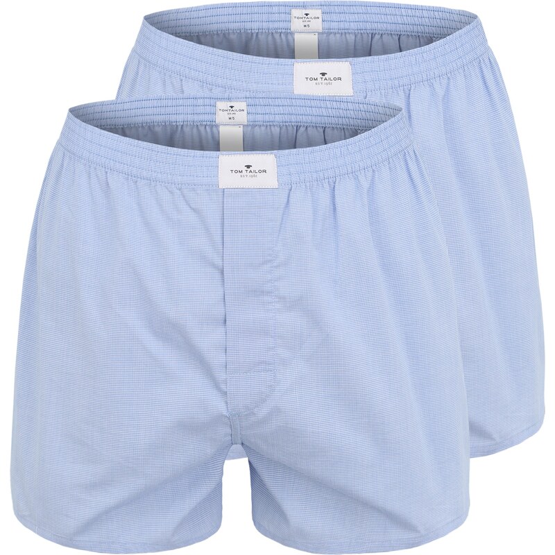 TOM TAILOR Boxerky svetlomodrá / tmavomodrá / biela 24899549