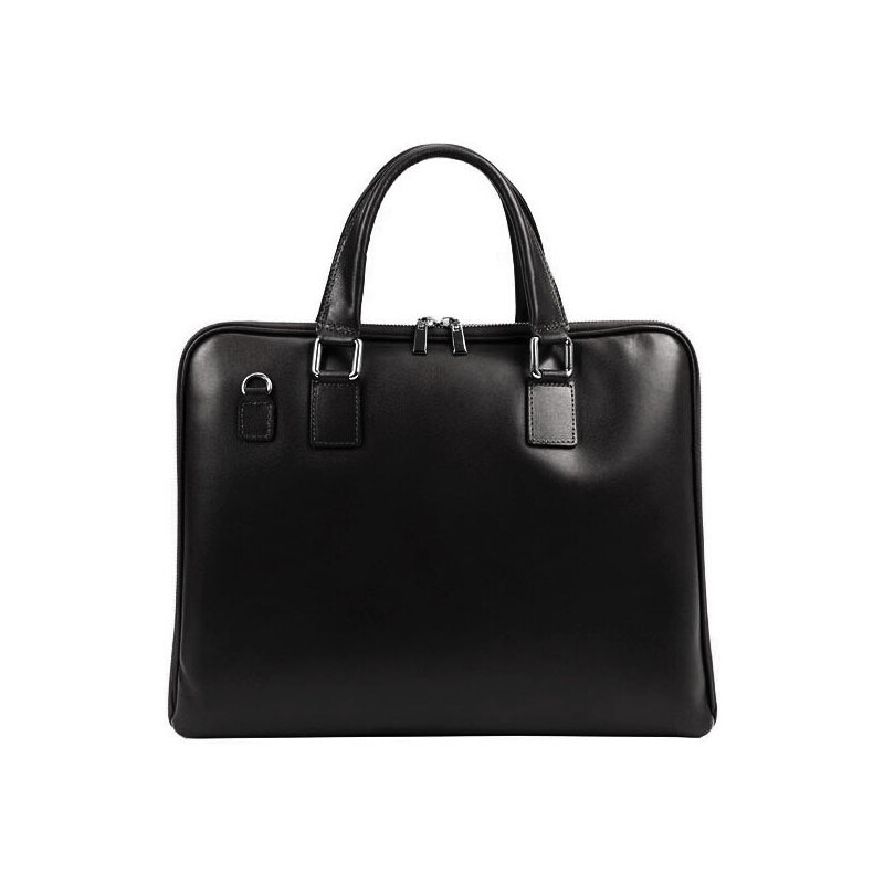 Gregorio Elegantná čierna dámska kožená taška A4 67422398