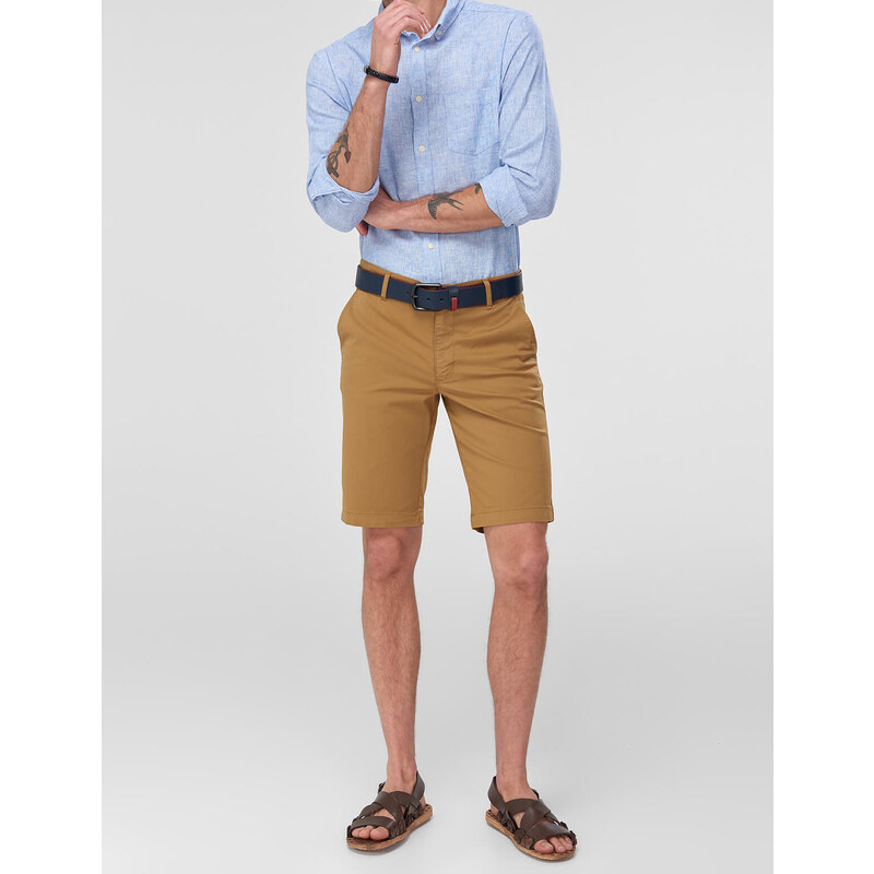 Pánske oblečenie Trendyol TMNSS18NF0038/Camel 50551640