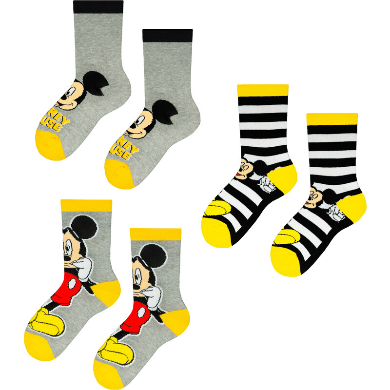 Licensed Detské ponožky Mickey 3ks Frogies