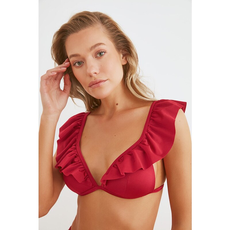 Bikiny vrchný diel Trendyol Frill detailed 55091381