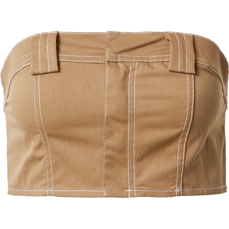 Nasty Gal Top farba ťavej srsti 54241470