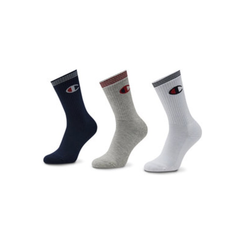 Champion 3pk Crew Socks WHT/NNY/OXGM 37198123
