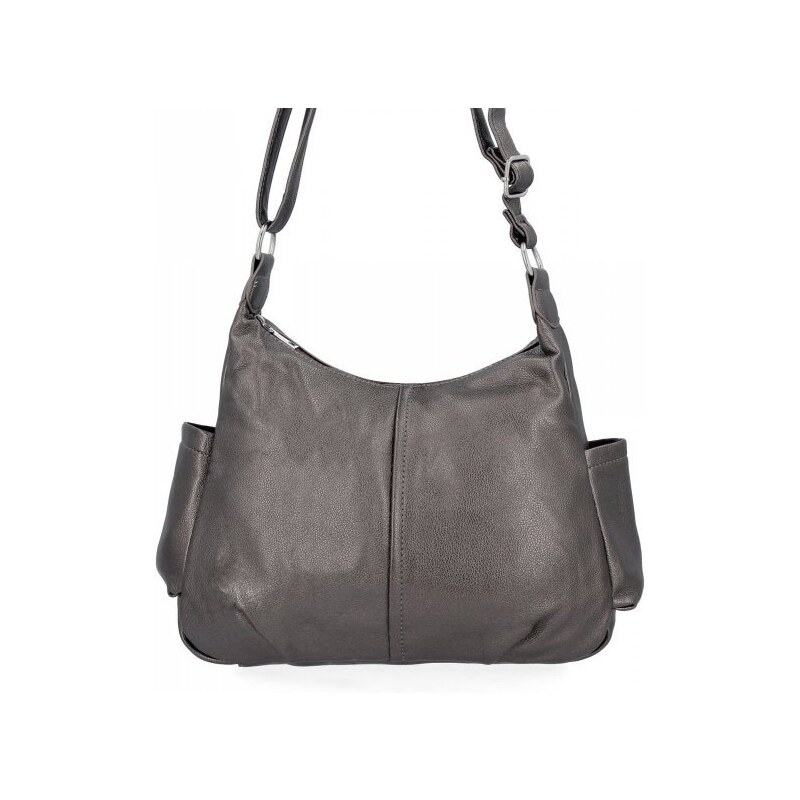 Dámska kabelka listonoška Herisson tmavo strieborná 1202L2072 37204413