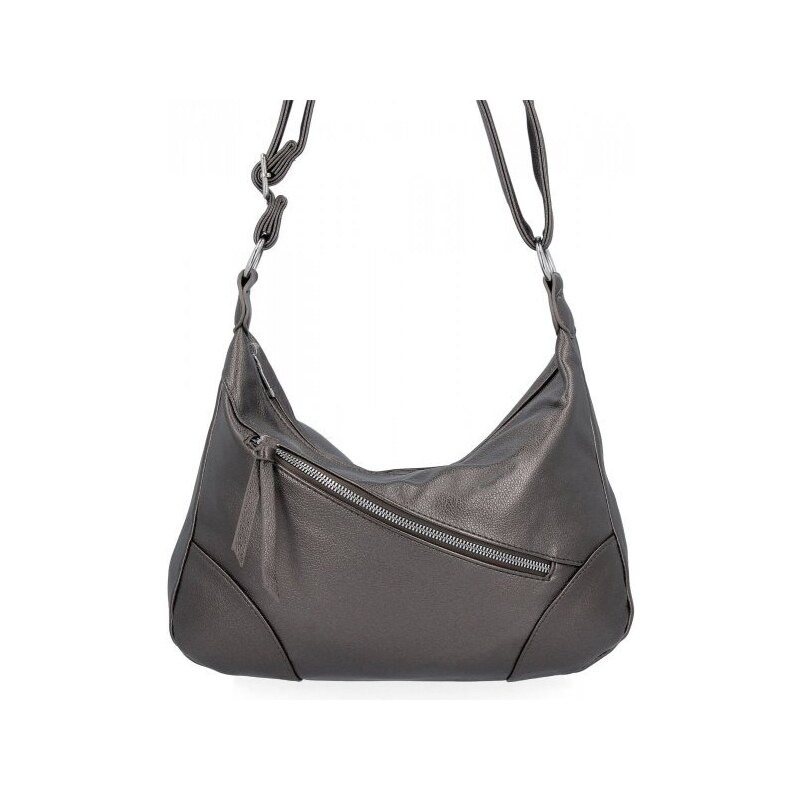 Dámska kabelka listonoška Herisson tmavo strieborná 1202L2070 37204421