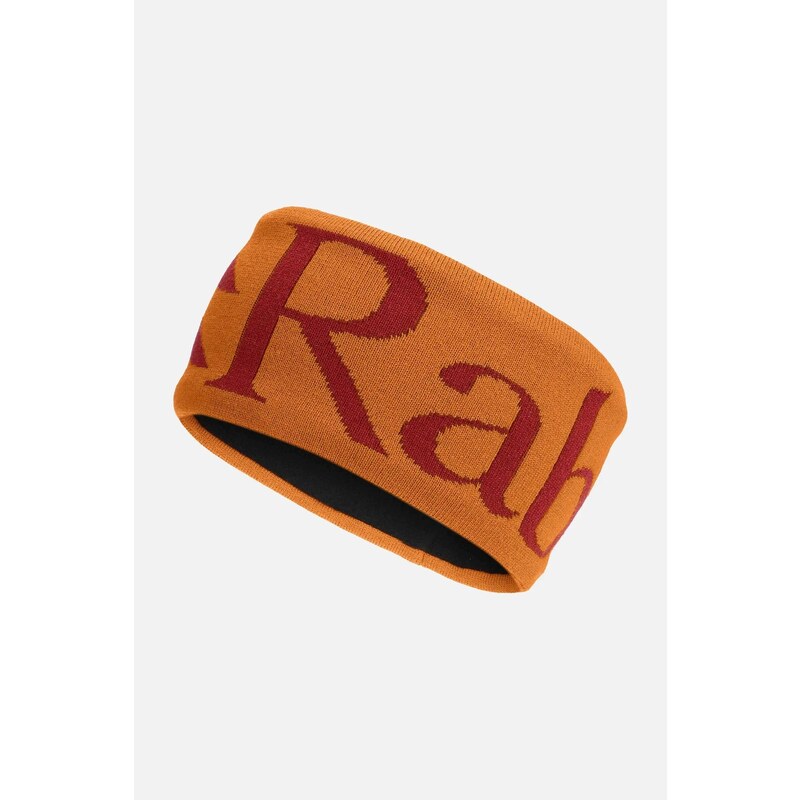 Čelenka RAB Knitted Logo Headband One Size / marmalade