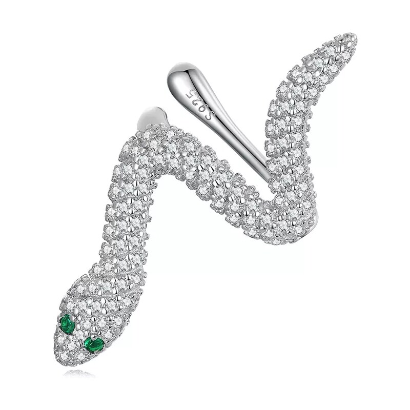 Lindas Jewelry Strieborná záušnica Zirkónový Had Ag 925/1000 IN445 37216524