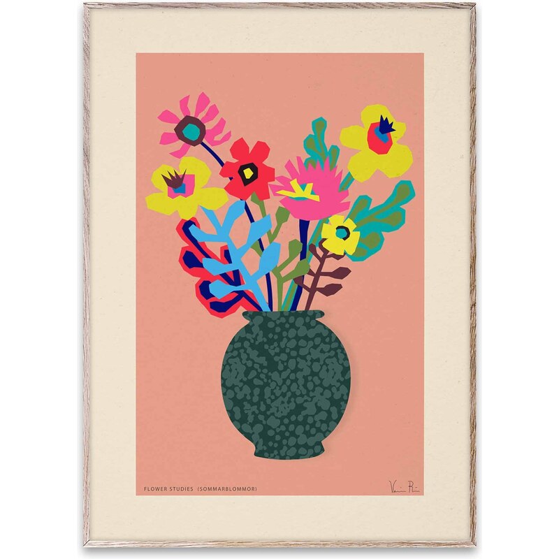 PAPER COLLECTIVE Plagát bez rámu Flower Studies 02 Sommar 30 × 40 cm