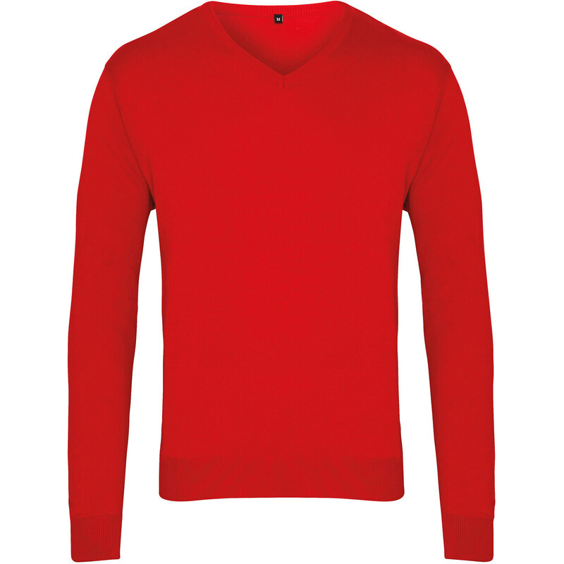 Premier Pánsky pletený sveter s výstrihom do V 62677418