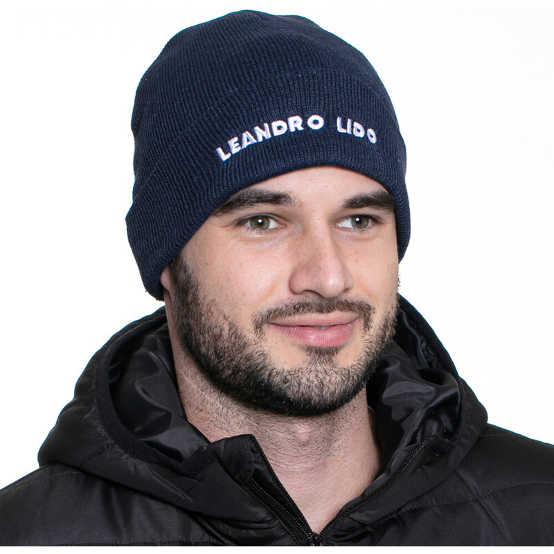 LEANDRO LIDO Callata Štýlová Zimná Pánska Čiapka modrá Modrá 47737234