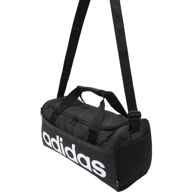 ADIDAS SPORTSWEAR Športová taška 'Essentials Duffel' čierna / biela