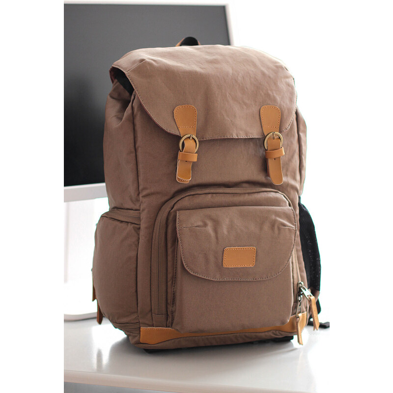 Glara Nepremokavý fotografický retro batoh pre Canon, Nikon 30127834