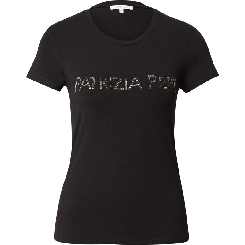 PATRIZIA PEPE Tričko čierna / strieborná 66897720