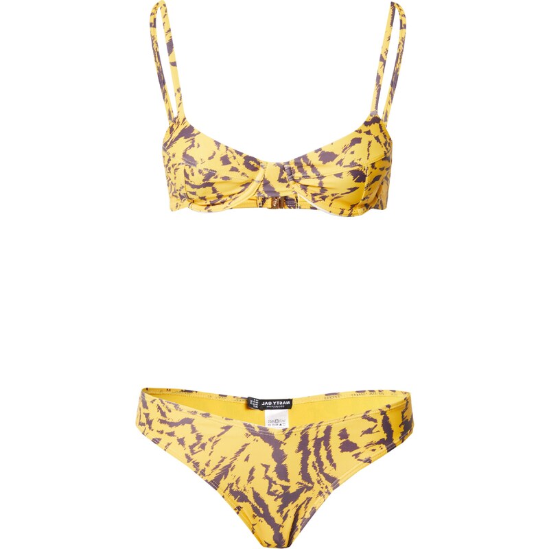 Nasty Gal Bikiny horčicová / antracitová 54241639