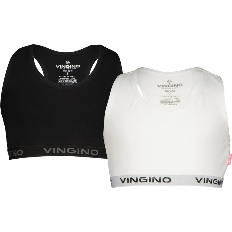 VINGINO Podprsenka čierna / biela 41980184
