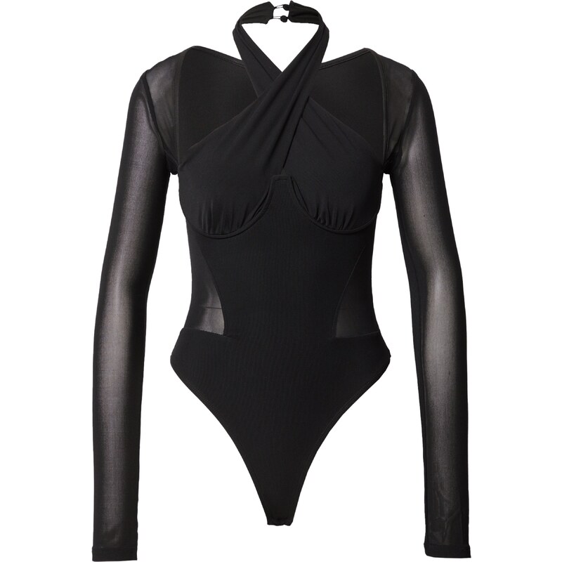 Misspap Košeľové body čierna 54241686