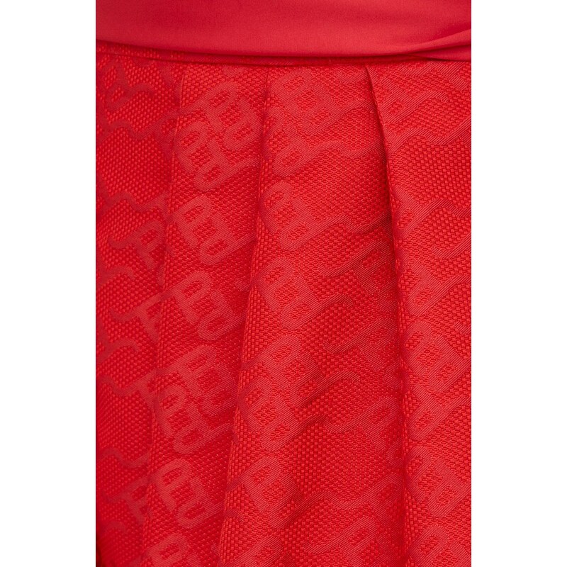 Sukňa Pinko červená farba, mini, áčkový strih