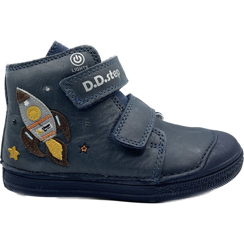 DDSTEP Detské kožené členkové topánky D.D.step DPB122A-A049-199B