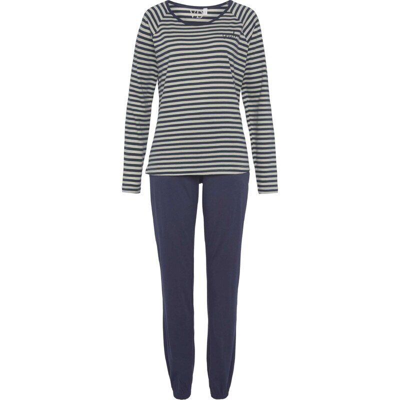 VIVANCE Pyžamo námornícka modrá / biela 54240987