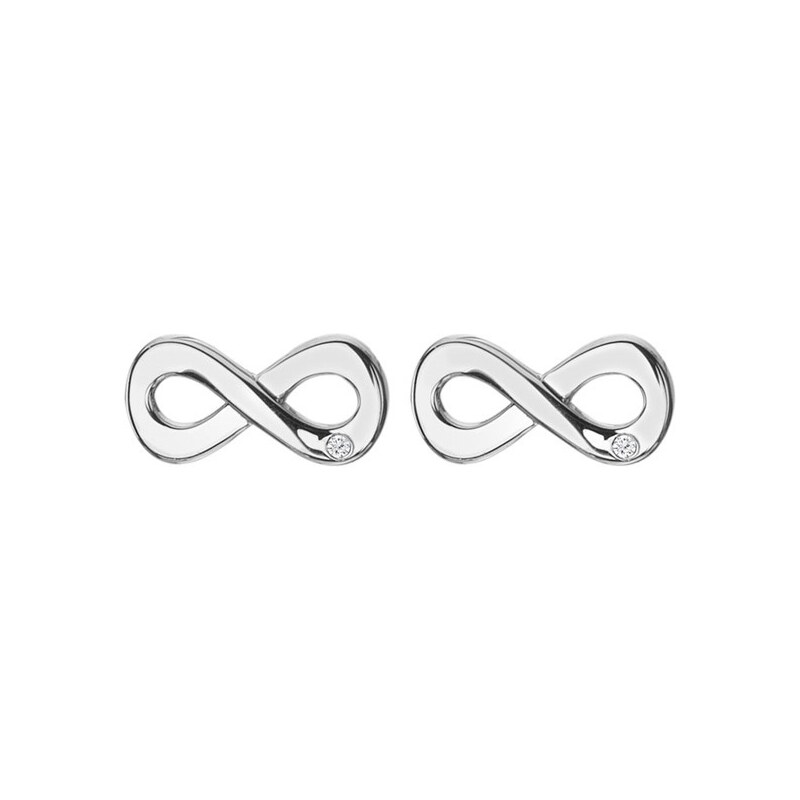 Hot Diamonds Strieborné náušnice s diamantmi Nekonečno Diamond Amulets 66578911
