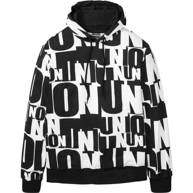 bonprix Mikina s kapucňou z bio bavlny, farba biela 47951148