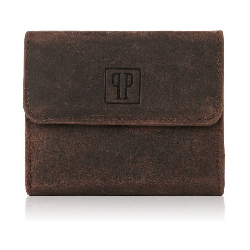 Paolo Peruzzi Kožená malá dámska hnedá peňaženka PP 66572205