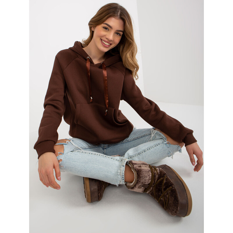 Och Bella Sweatshirt-TW-BL-BL-1003.95P-dark brown 64685587