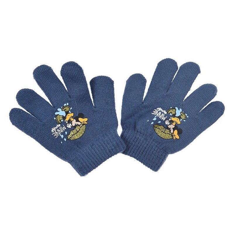 Minnie Mouse tmavomodré dievčenské rukavice 37378662