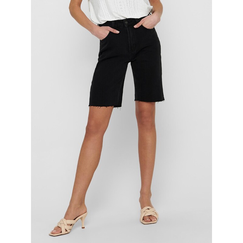 Čierne rifľové kraťasy ONLY Emily 50499536