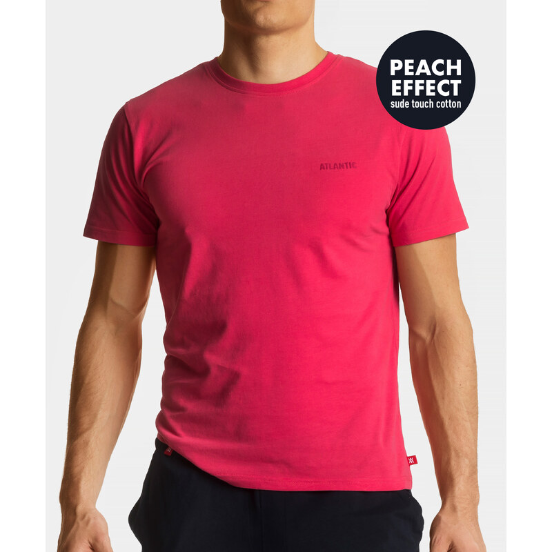 Mens short sleeve T-shirt ATLANTIC - coral 58481038