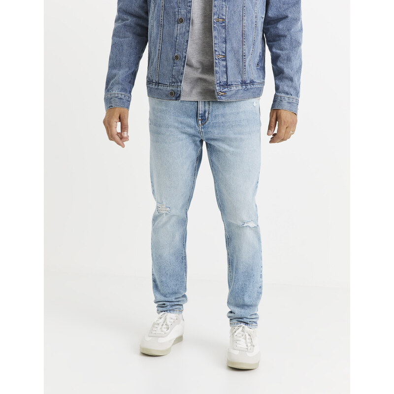 Slim fit pre mužov Celio - svetlomodrá 50645997