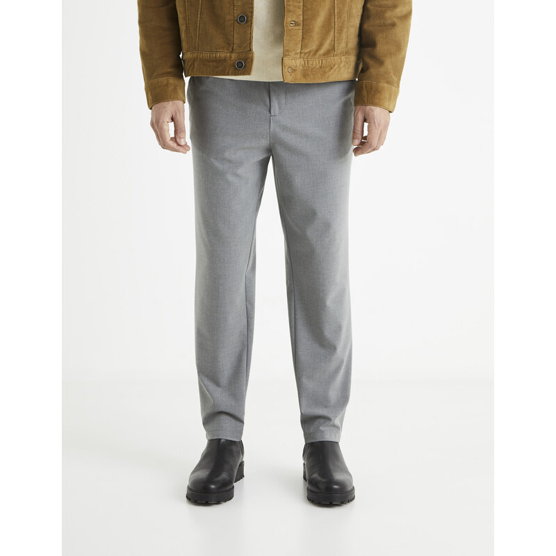 Šedé pánske nohavice Celio 24H Bocal 50514835