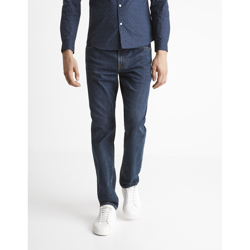 Modré pánske straight fit rifle Celio C15 Coblue15 67497340