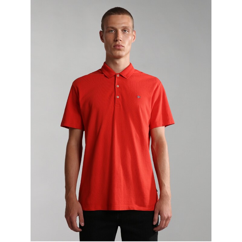 Červená pánska polokošeľa NAPAPIJRI 50537009