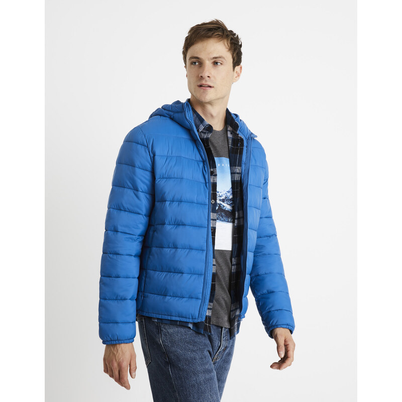 Modrá pánska ľahká prešívaná bunda Celio Vububble 50525736