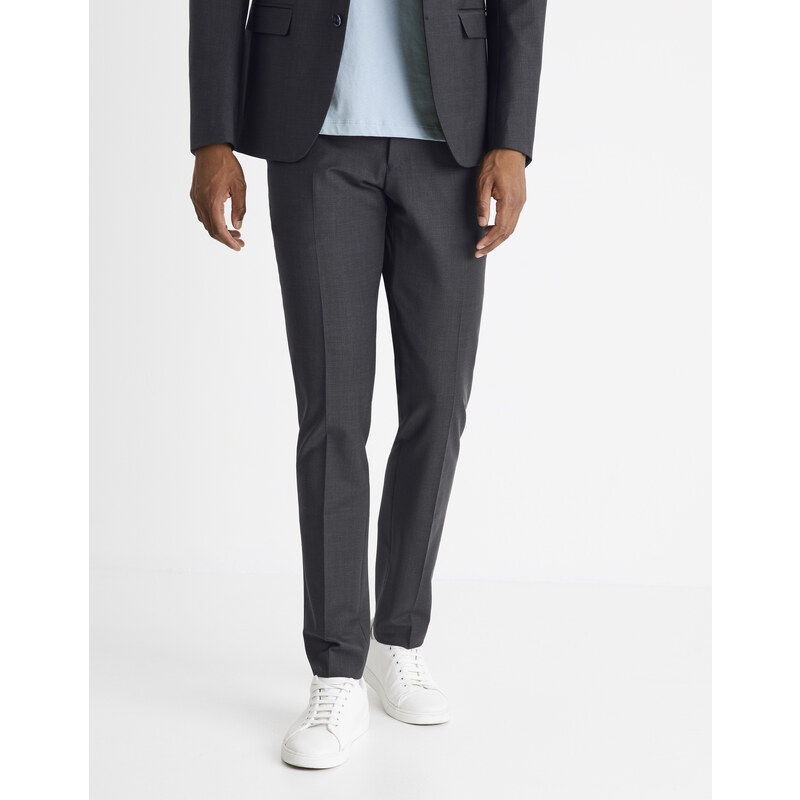 Tmavošedé pánske formálne nohavice Celio Colexus 50627832