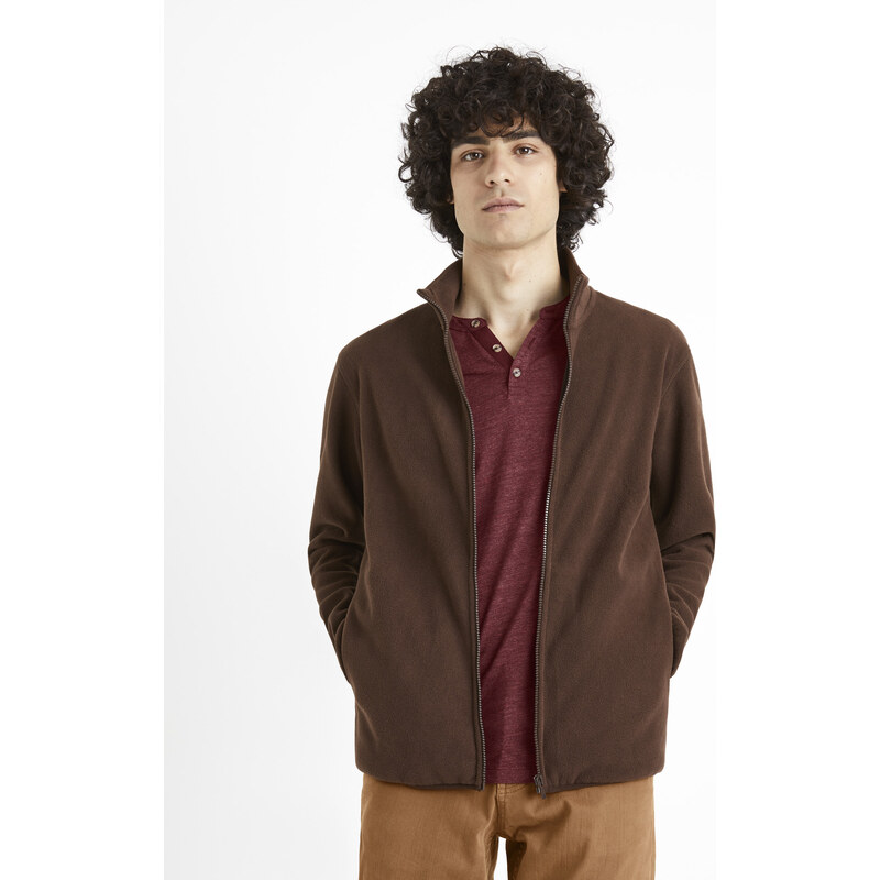 Svetre pre mužov Celio - hnedá 50628608