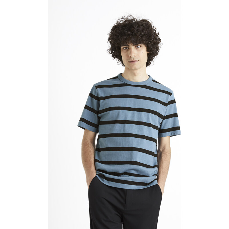 Celio Striped T-shirt Beboxar - Men 56095117