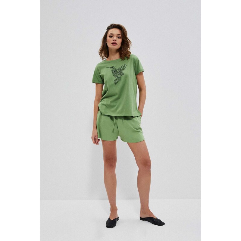 Marisse Smooth Cotton Shorts L-Sh-3709 Palm 50688159