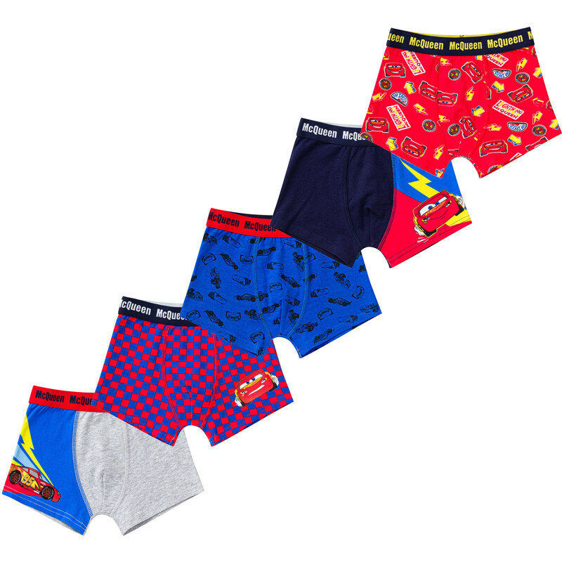 Licensed Chlapčenské boxerky Cars 5 Pack - Frogies 68435217