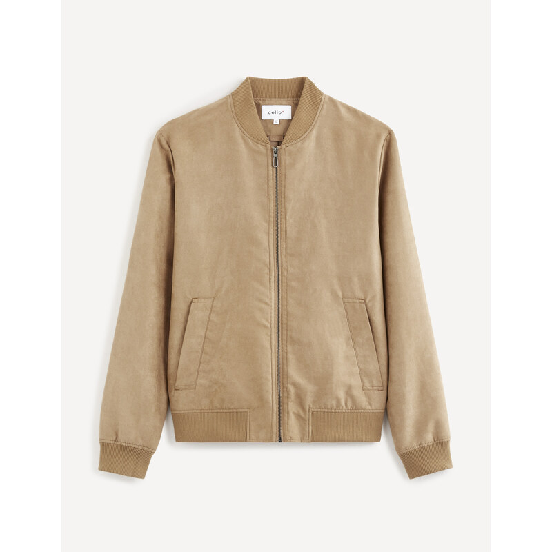 Ľahké bundy pre mužov Celio - svetlohnedá 56854464