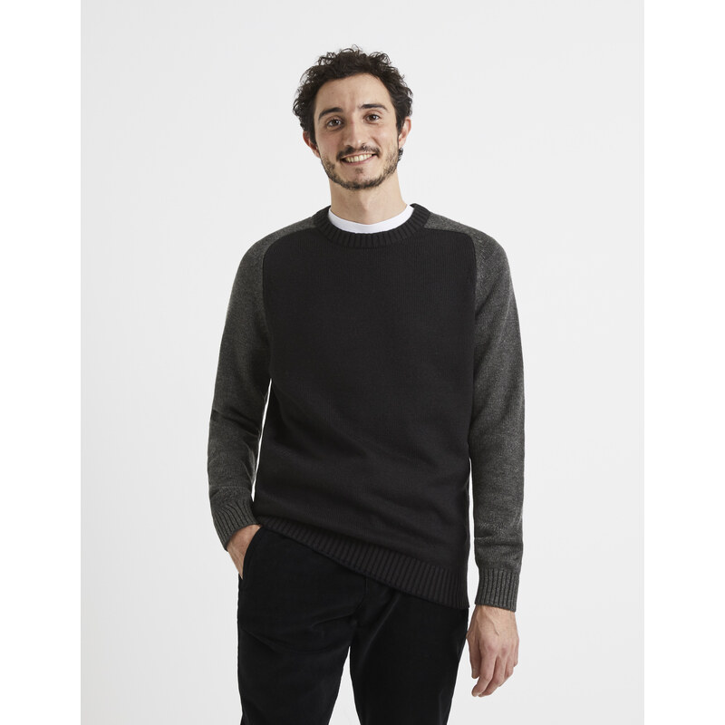 Šedo-čierny pánsky sveter Celio 50499709