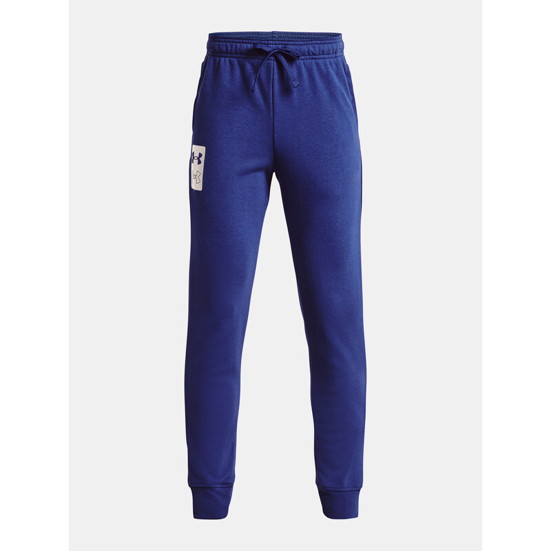 E-shop Modré chlapčenské tepláky Under Armour UA Rival Terry Joggers