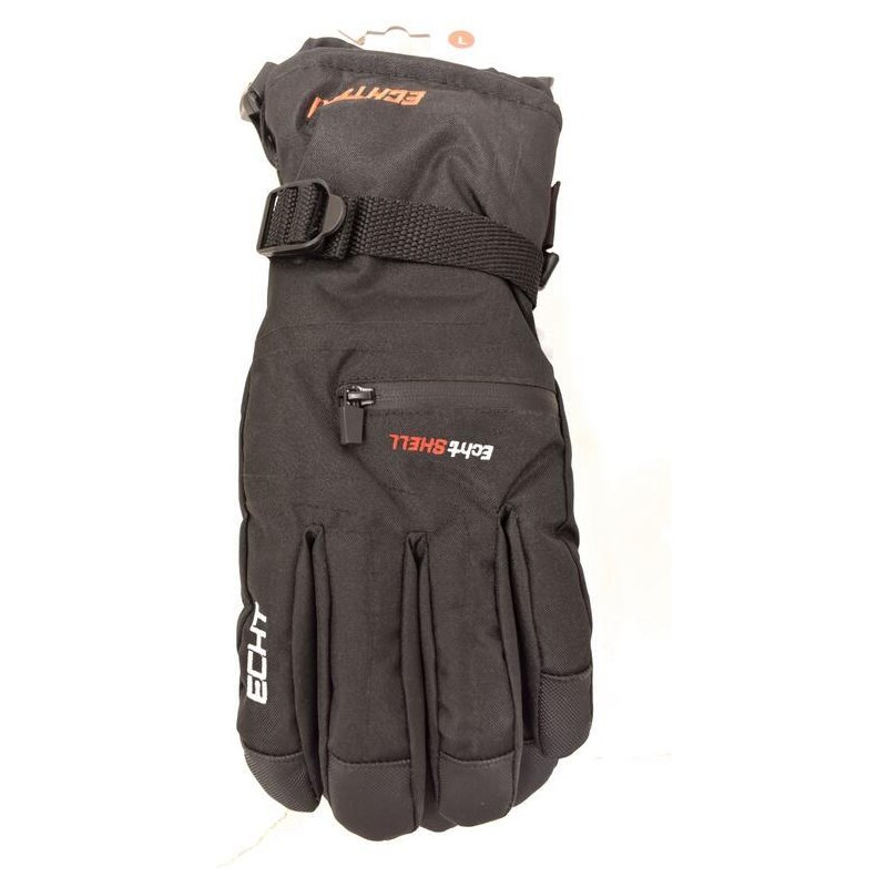 Pánske čierne lyžiarske rukavice ECHT KLOSTERS L-XL-2XL 37410788