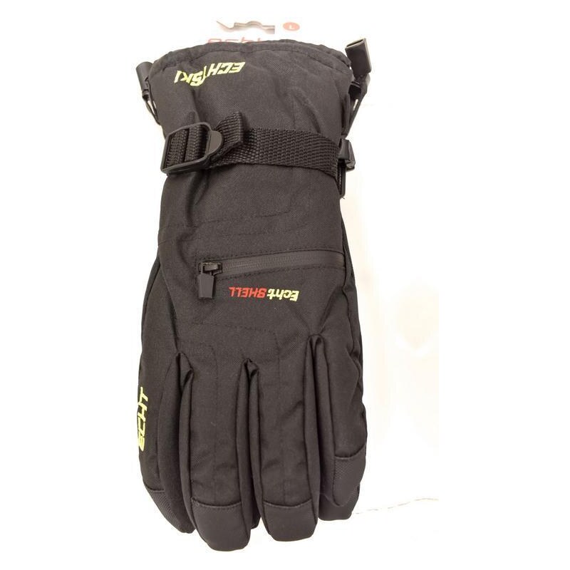 Pánske čierne lyžiarske rukavice ECHT KLOSTERS L-XL-2XL 37410790