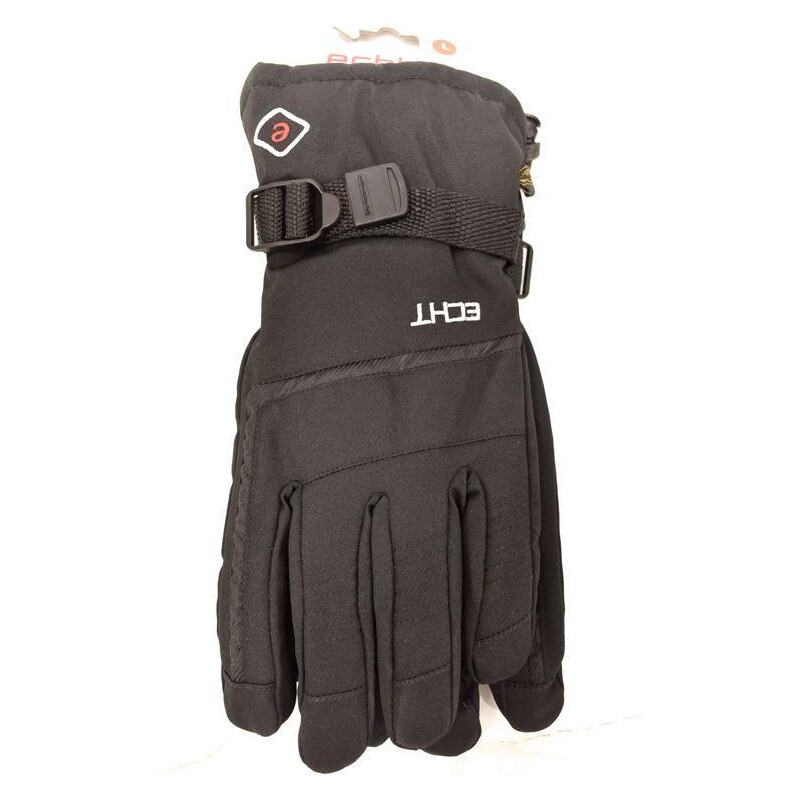 Pánske čierne lyžiarske rukavice ECHT LIVIGNO L-XL-2XL 37410800