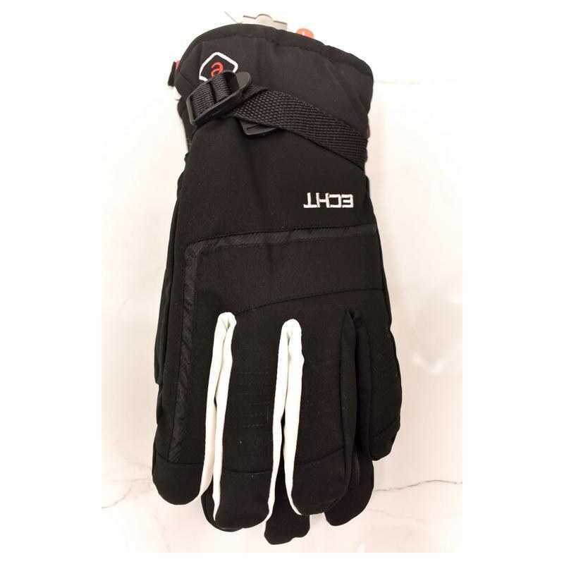 Pánske čierne lyžiarske rukavice ECHT LIVIGNO L-XL-2XL 37410801