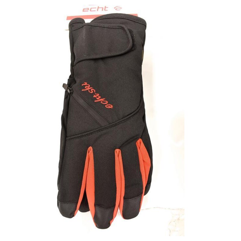 Pánske čierne lyžiarske rukavice ECHT VERBIER L-XL-2XL 37410819