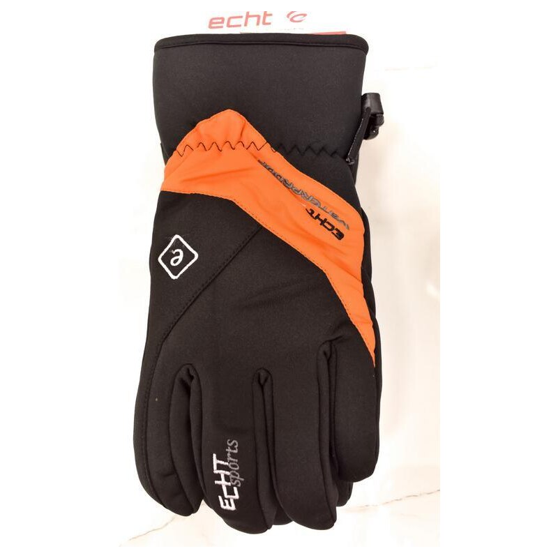 Pánske čierne lyžiarske rukavice ECHT Arcs L-XL-2XL 37410823